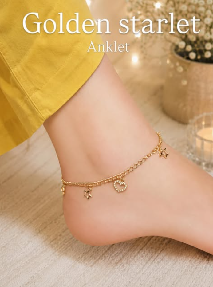 Golden Starlet Anklet