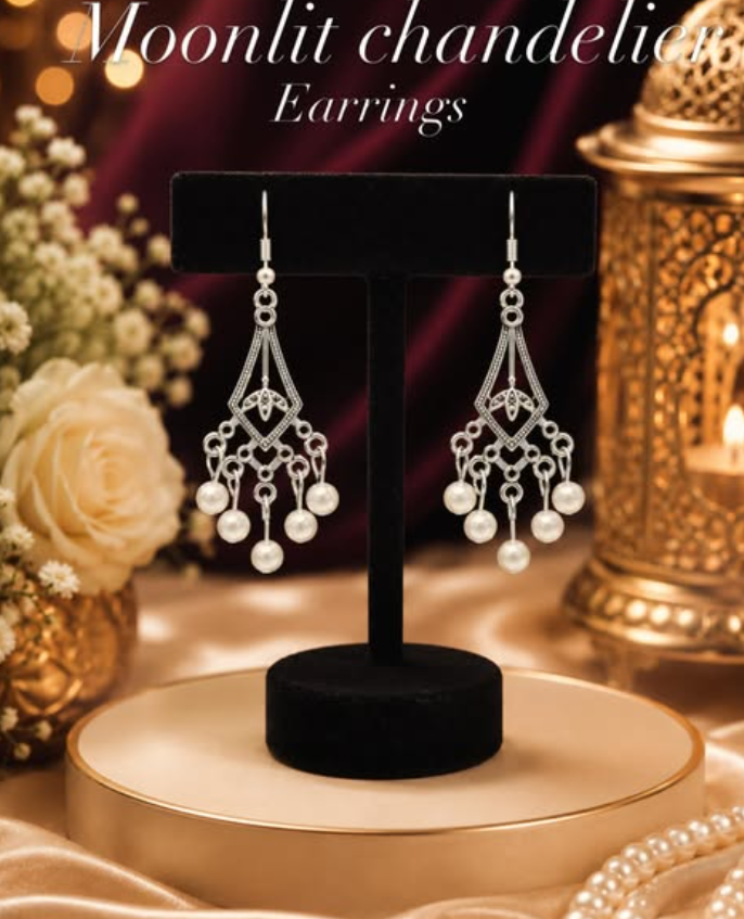 Moonlit Chandelier Earrings
