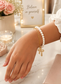 Pearly Bow Kids Bracelet