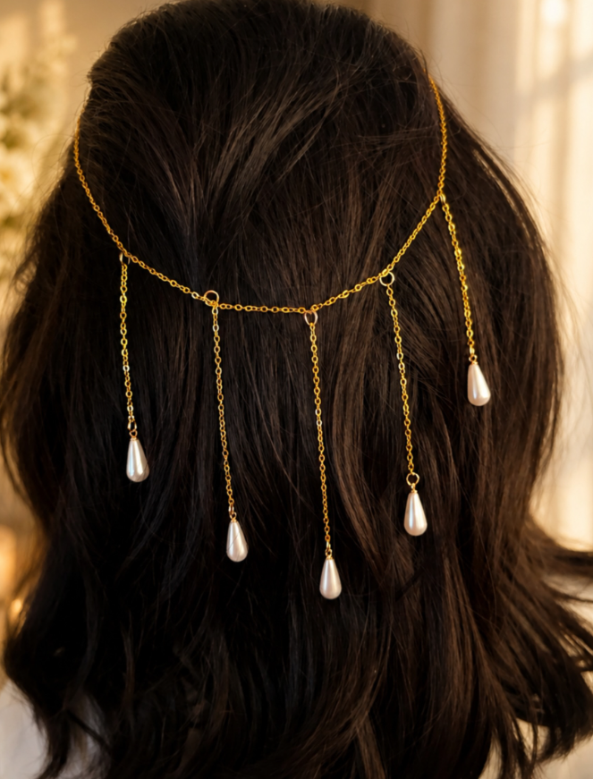 Pearl Drops Head Chain