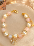 Pink Pearly Queen Bracelet