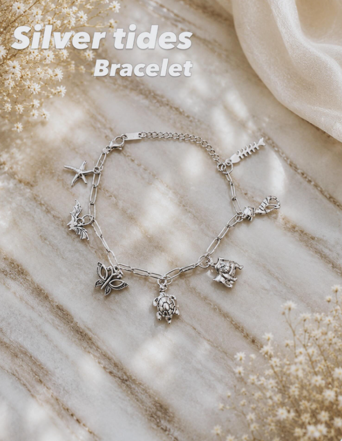 Silver Tides Bracelet